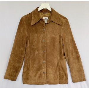 Vintage 90’s Brown Leather Coat
